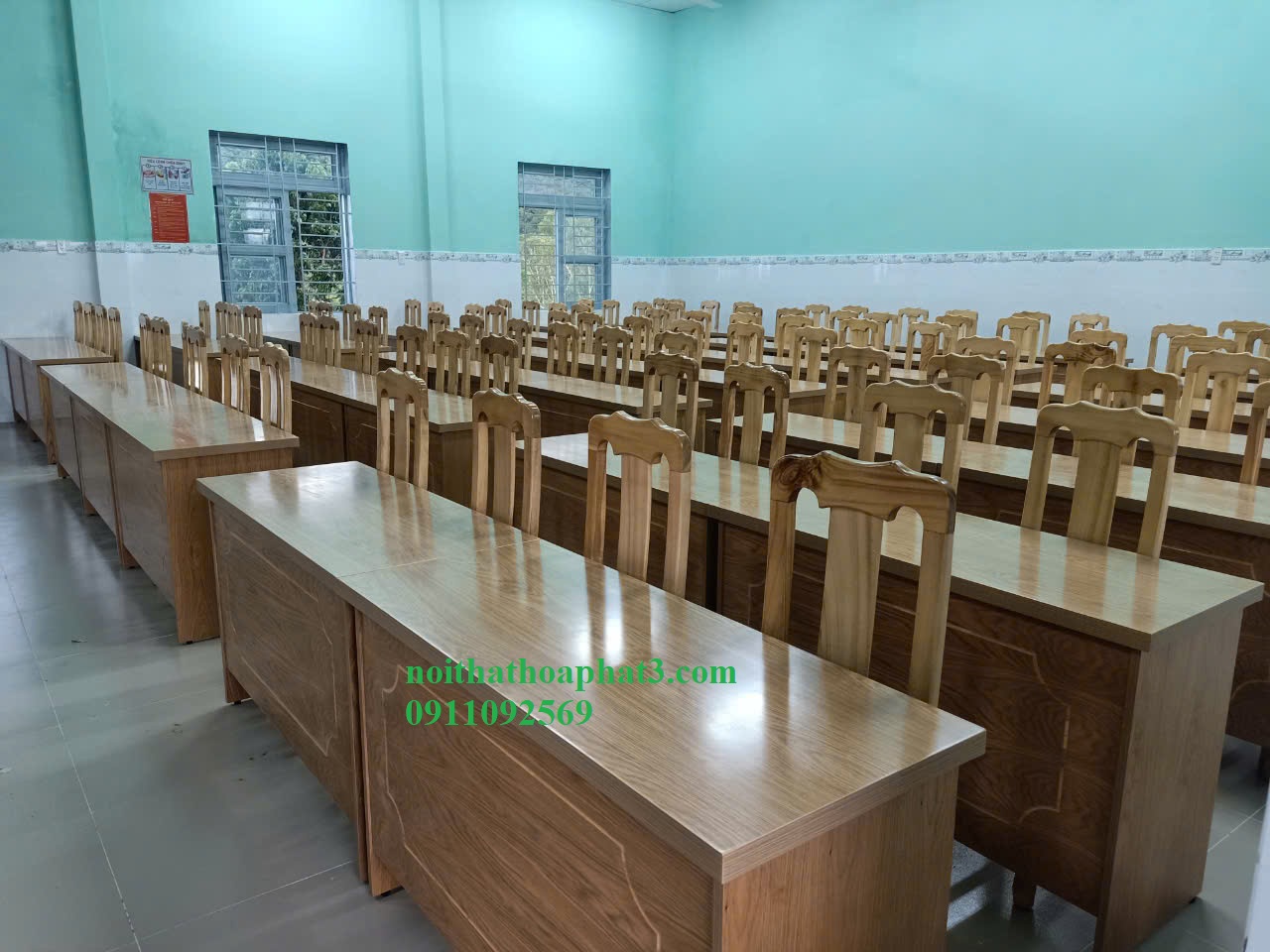 Ghế hội trường gỗ tự nhiên