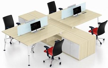 Mua bàn làm việc nhóm có vách ngăn tại tphcm