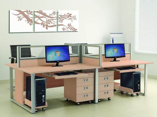 Module bàn làm việc 4 chỗ HRMD05