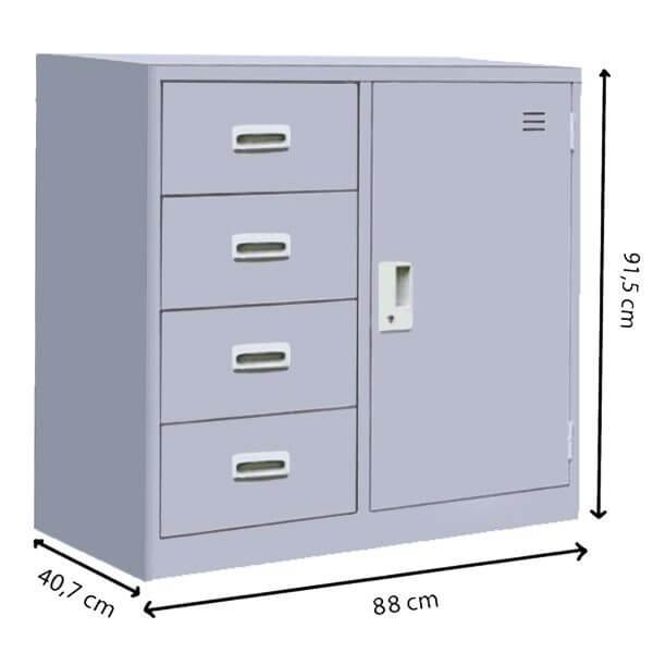 Tủ thấp 4 ngăn CAT88-4D; TU88-4D
