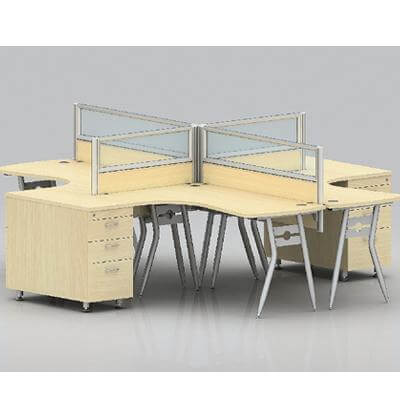 Module bàn làm việc 4 người HR- MD04 (hàng đặt)