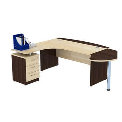 Bàn làm việc chữ L có góc nối MPHD1600 + Góc nối CT+ Hộc