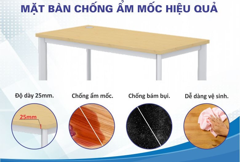 Bàn văn phòng chân sắt giá rẻ MNR103