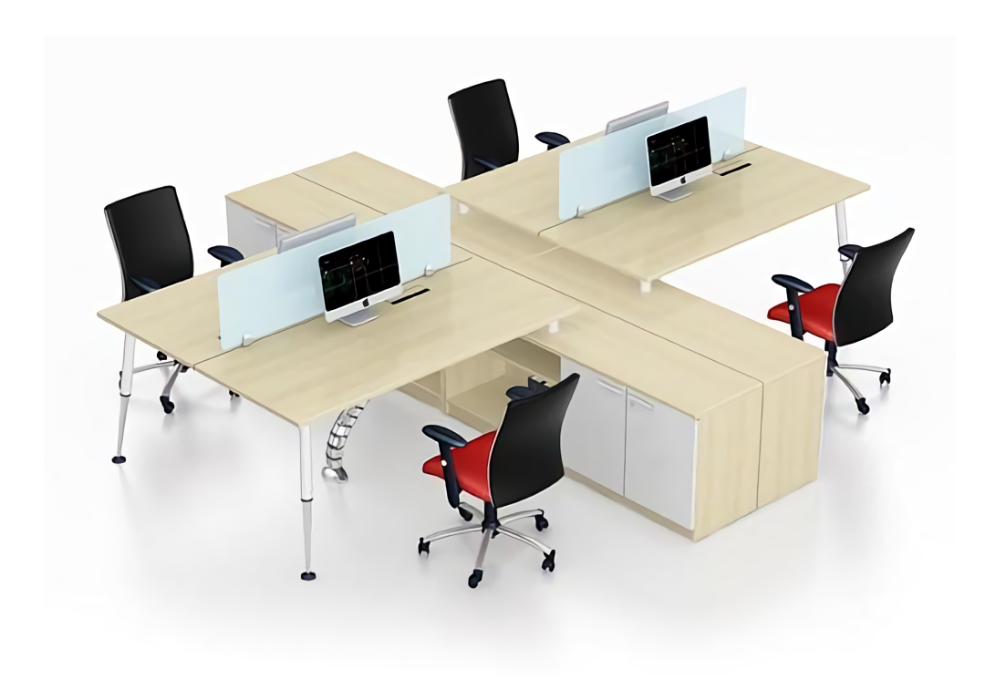 Cụm bàn làm việc 4 người C2BN-T4D-TP