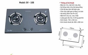 Bếp ga âm Sevilla SV - 108 B