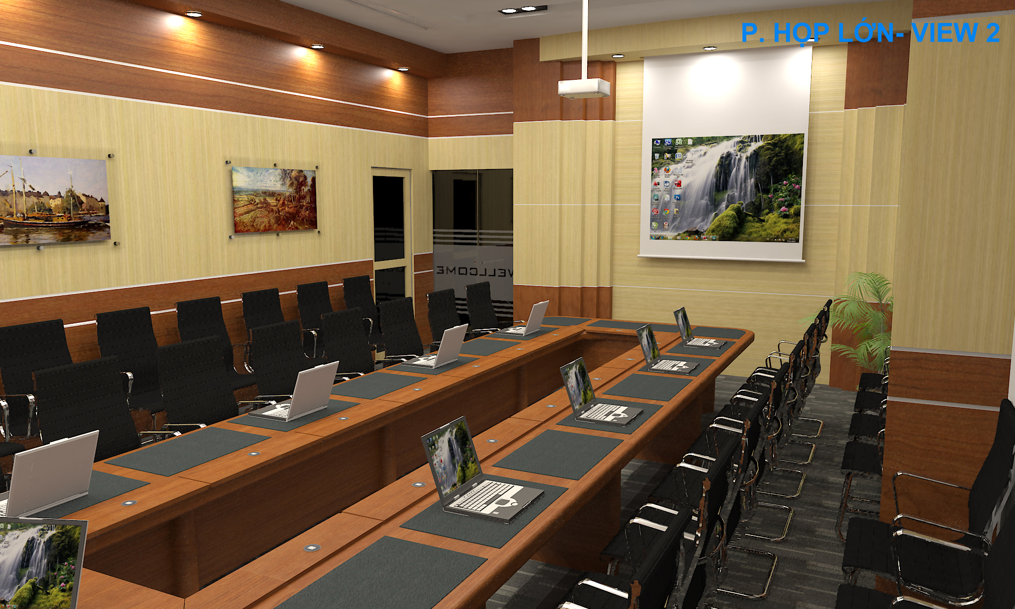 Phòng họp lớn của tập đoàn Tôn Hoa Sen