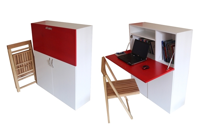 Bàn làm việc xếp đa chức năng