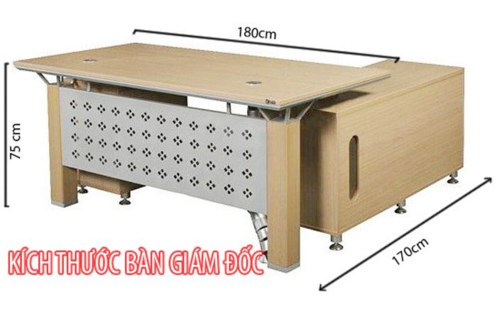 kích thước bàn giám đốc