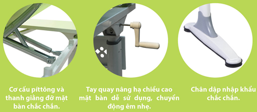 Cấu tạo của bàn học sinh bhs26