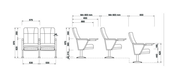 ghế hội trường MO1202