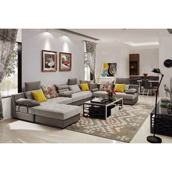 Bộ sofa vải nhung cao cấp dễ vệ sinh