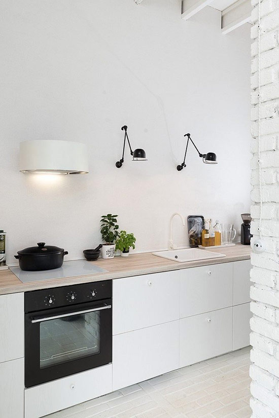 Gian bếp thiết kế đơn giản