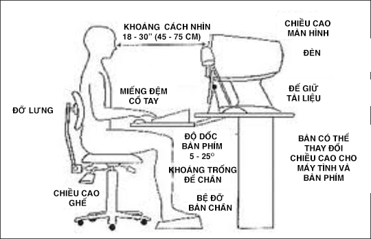 Lựa chọn chiều cao ghế văn phòng phù hợp